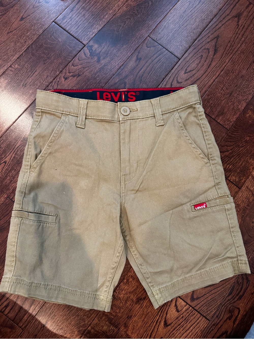 Levi's Boys Khaki Cargo Shorts - Beige